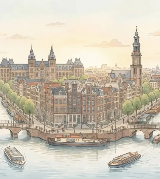 Amsterdam illustration