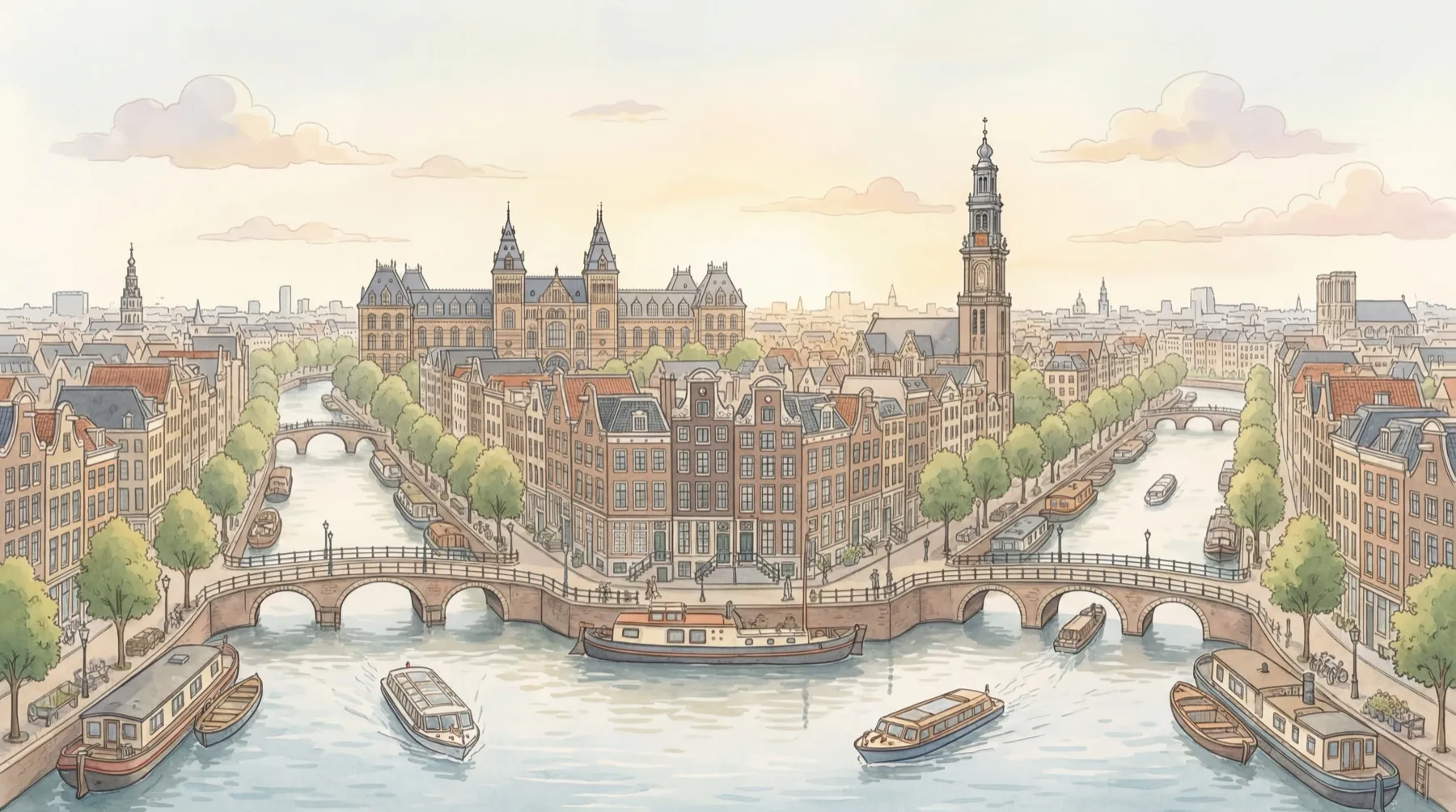 Amsterdam illustration