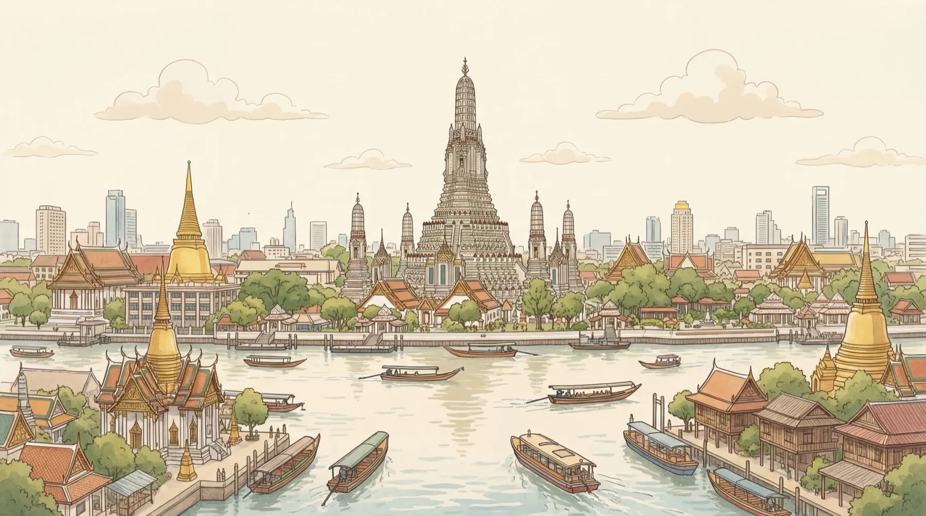 Bangkok illustration