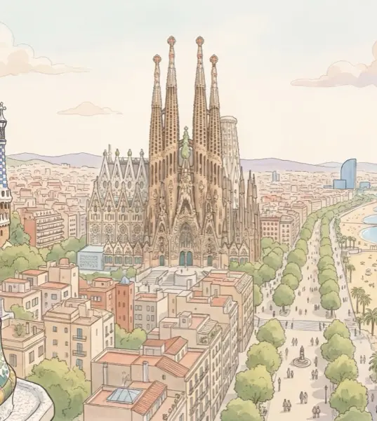 Barcelona illustration
