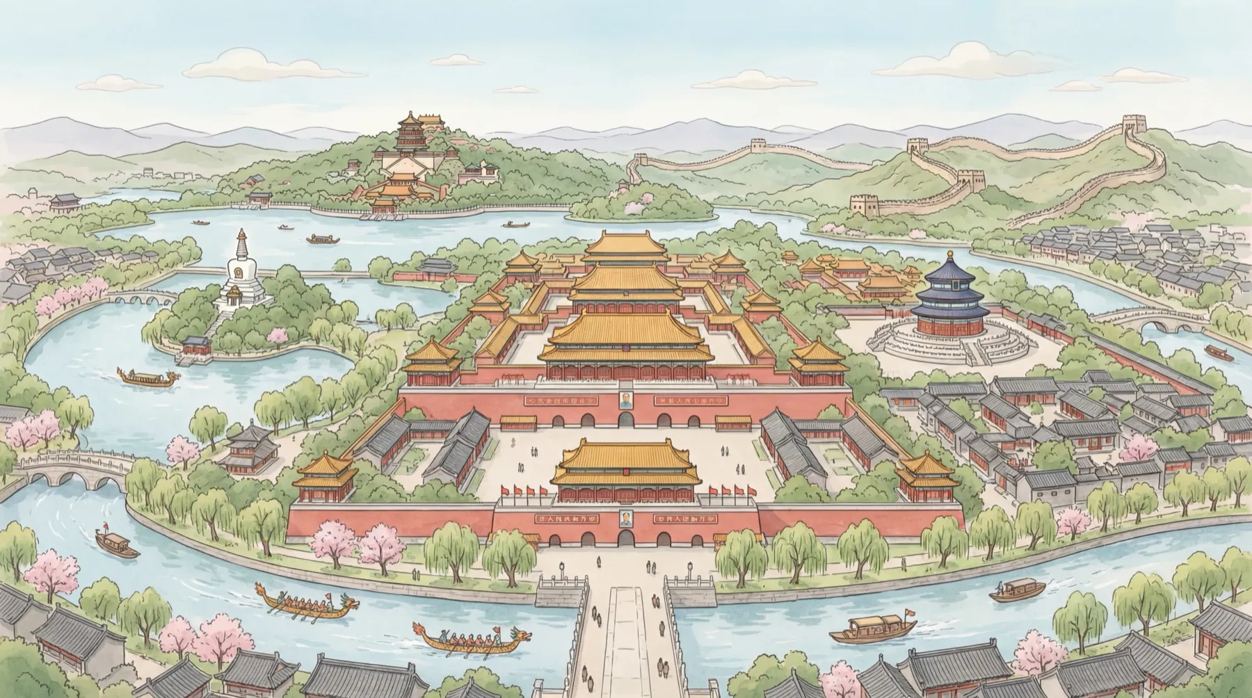 Beijing illustration
