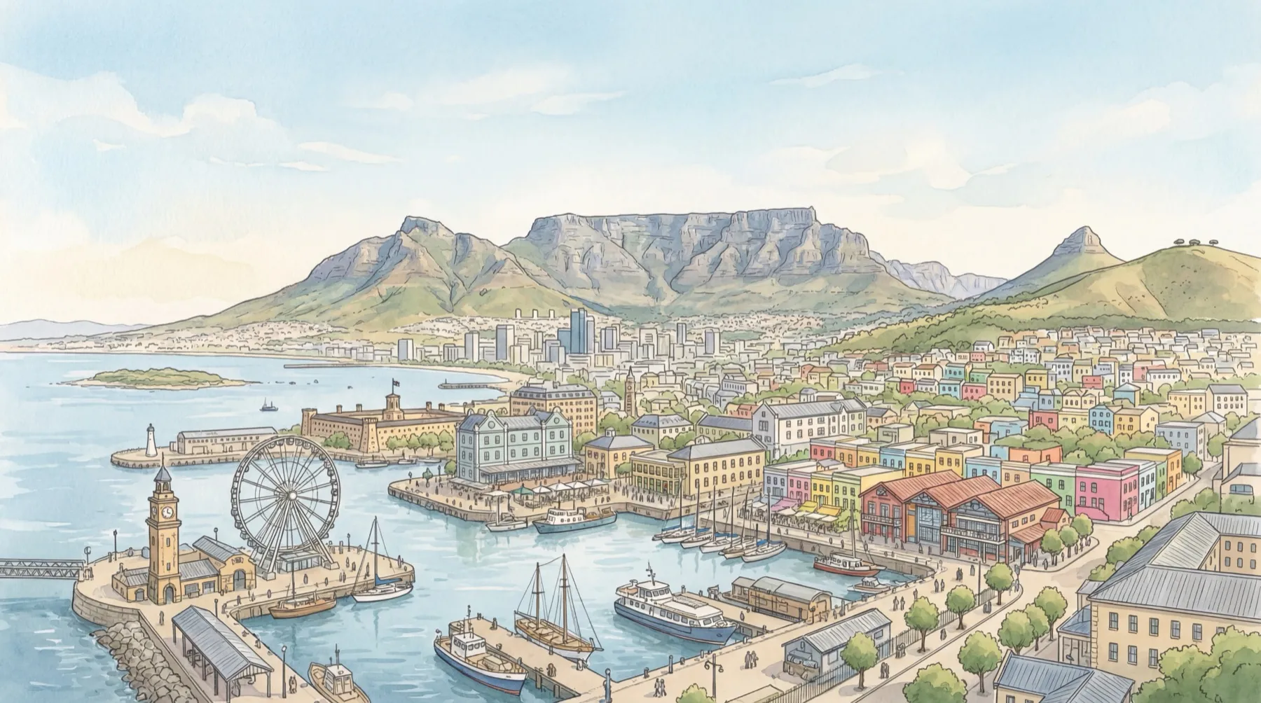 Cape Town illustration