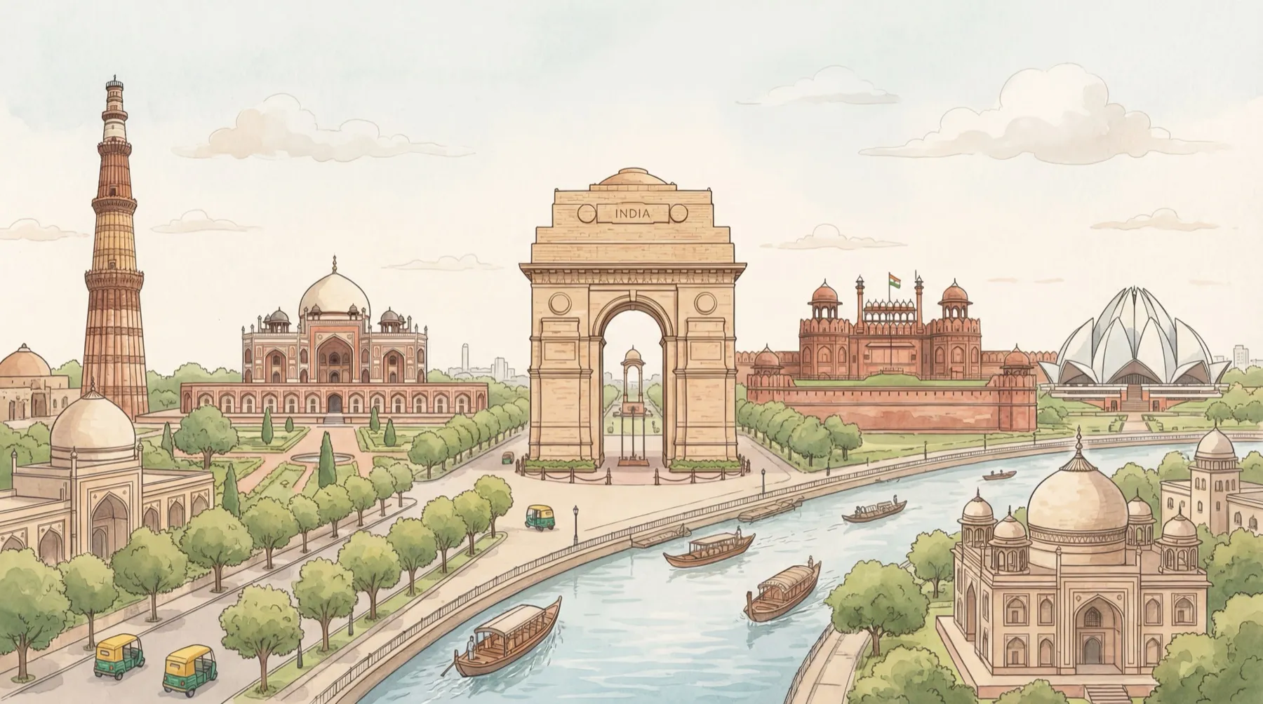 Delhi illustration