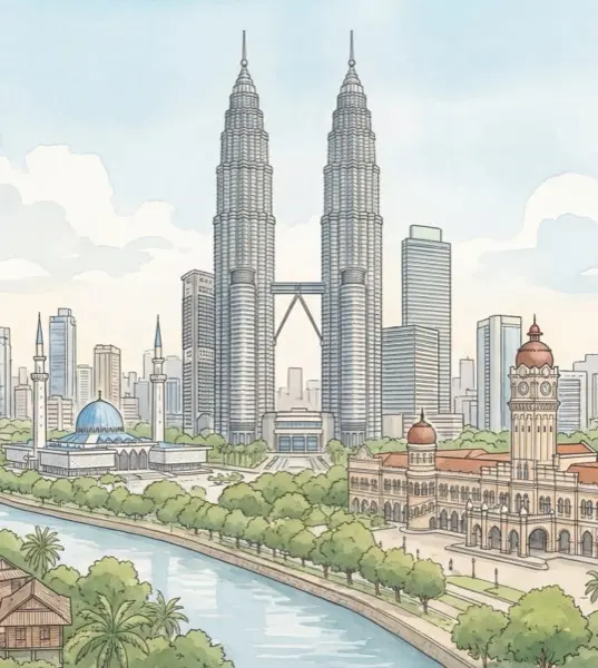 Kuala Lumpur illustration