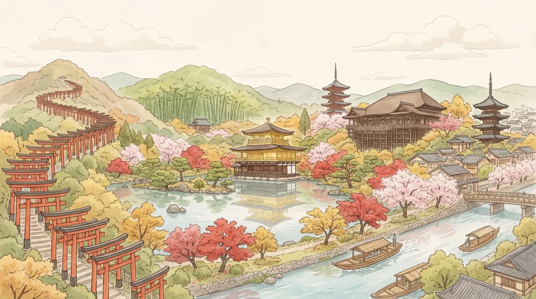 Kyoto illustration