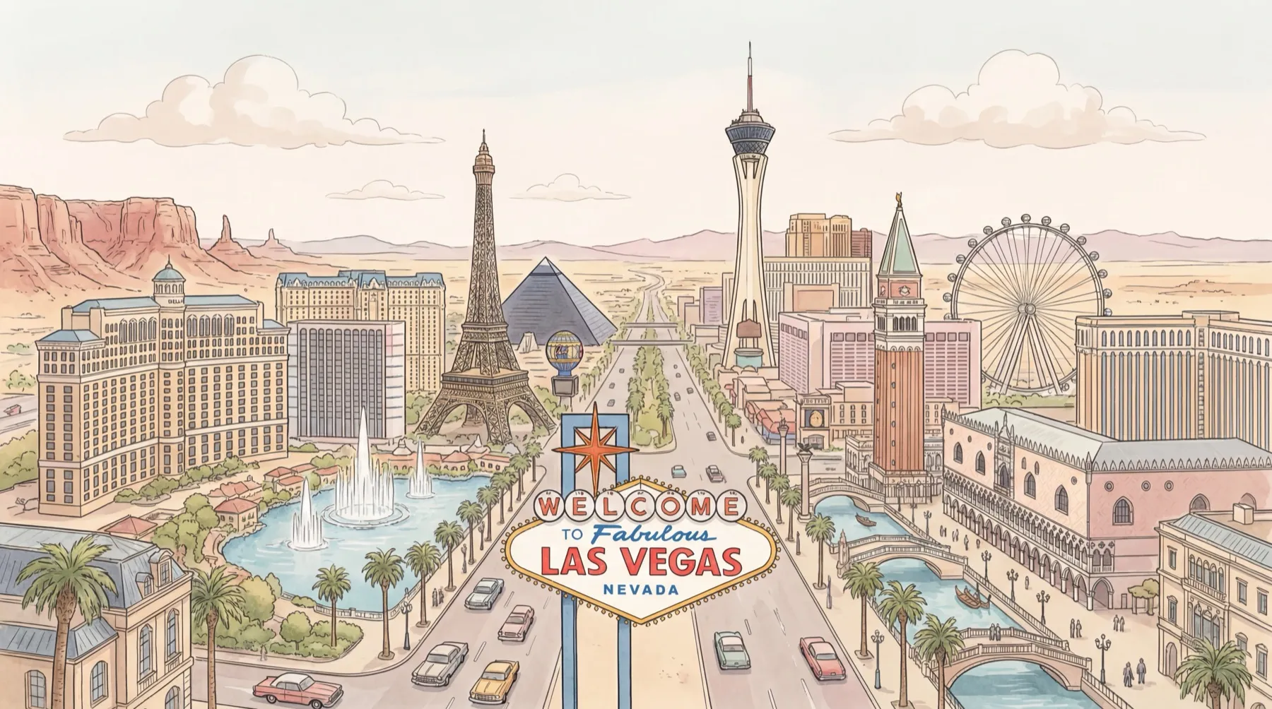 Las Vegas illustration