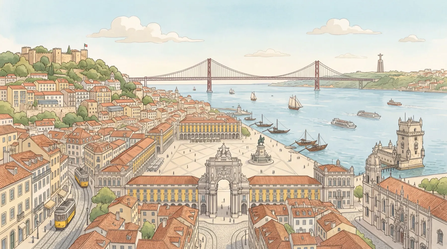 Lisbon illustration