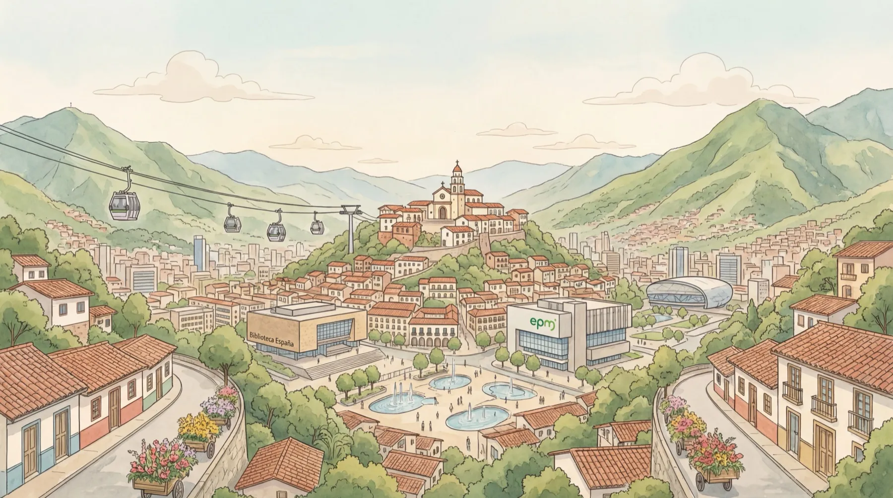 Medellín illustration