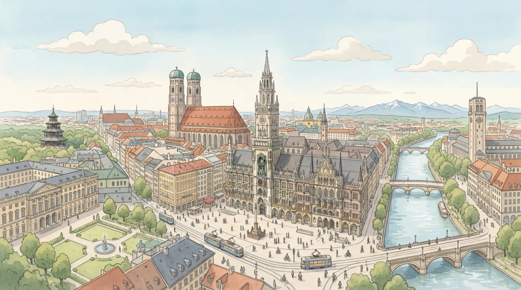 Munich illustration