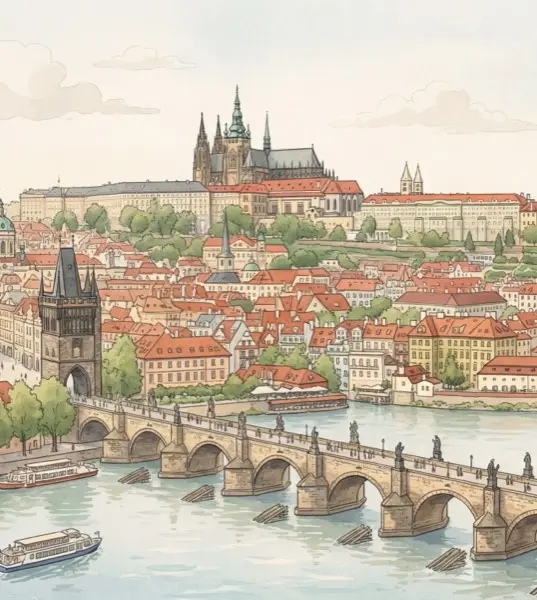 Prague illustration