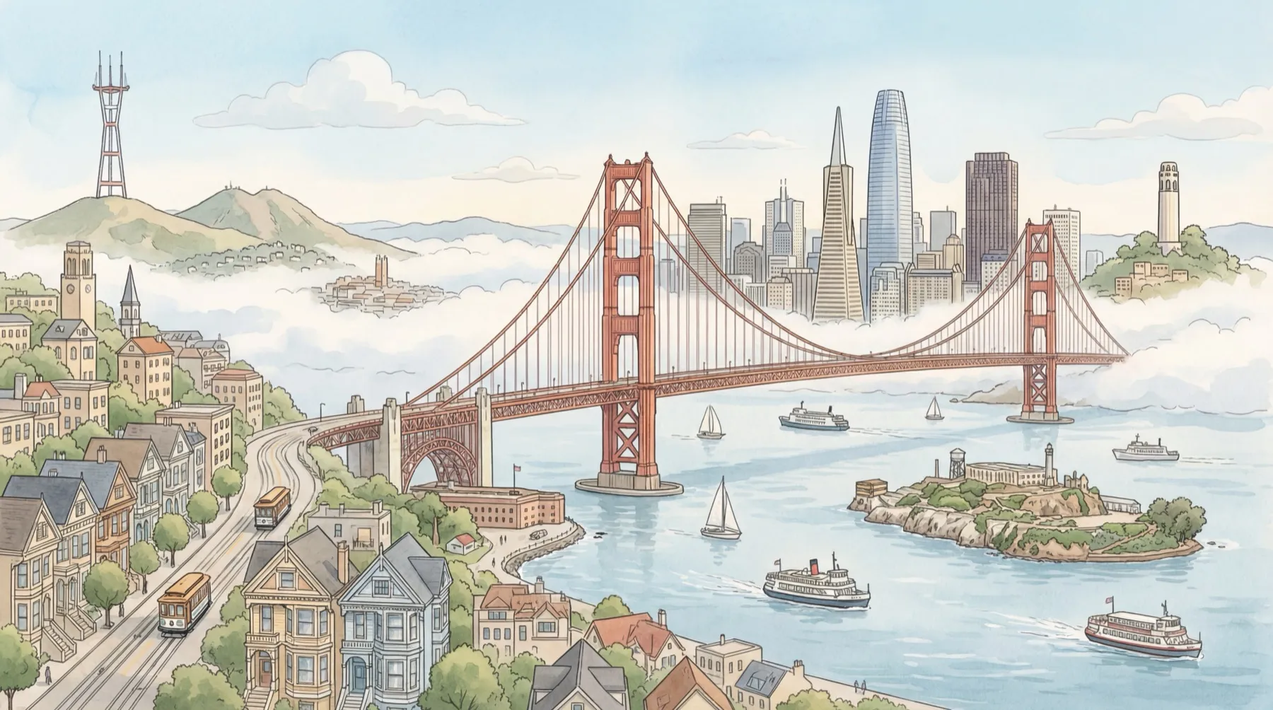 San Francisco illustration