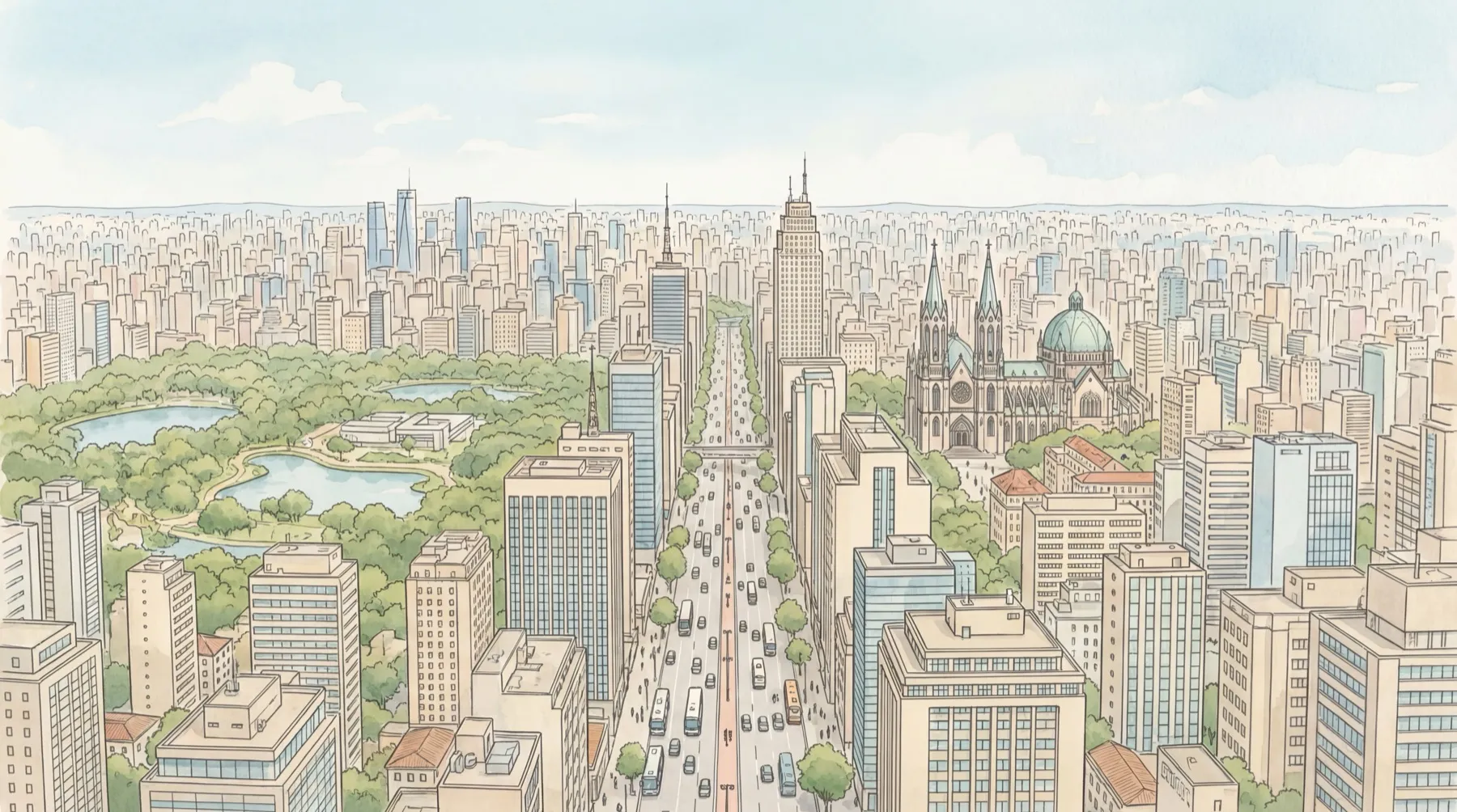 São Paulo illustration