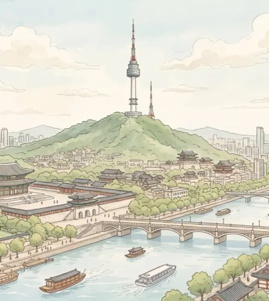 Seoul illustration