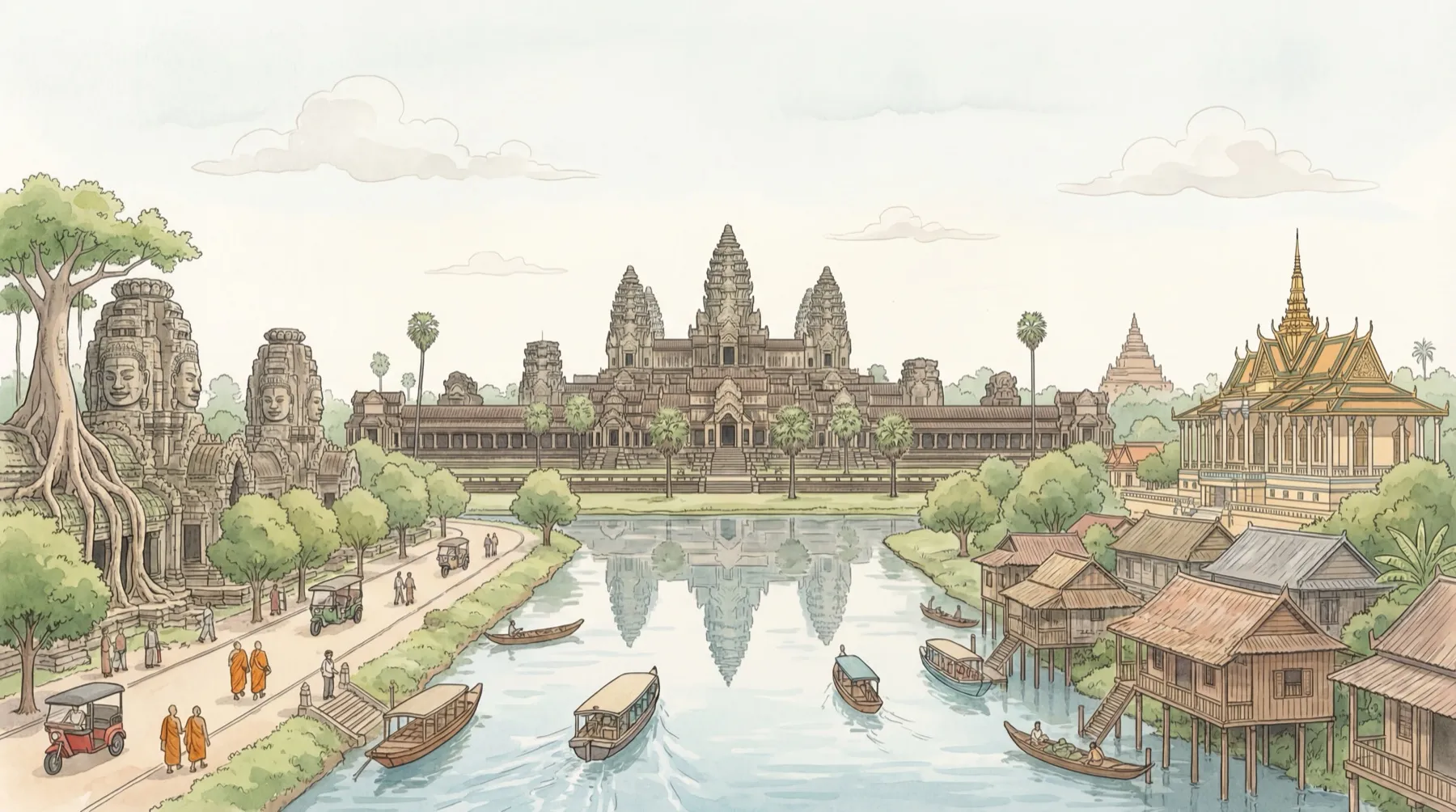 Siem Reap illustration
