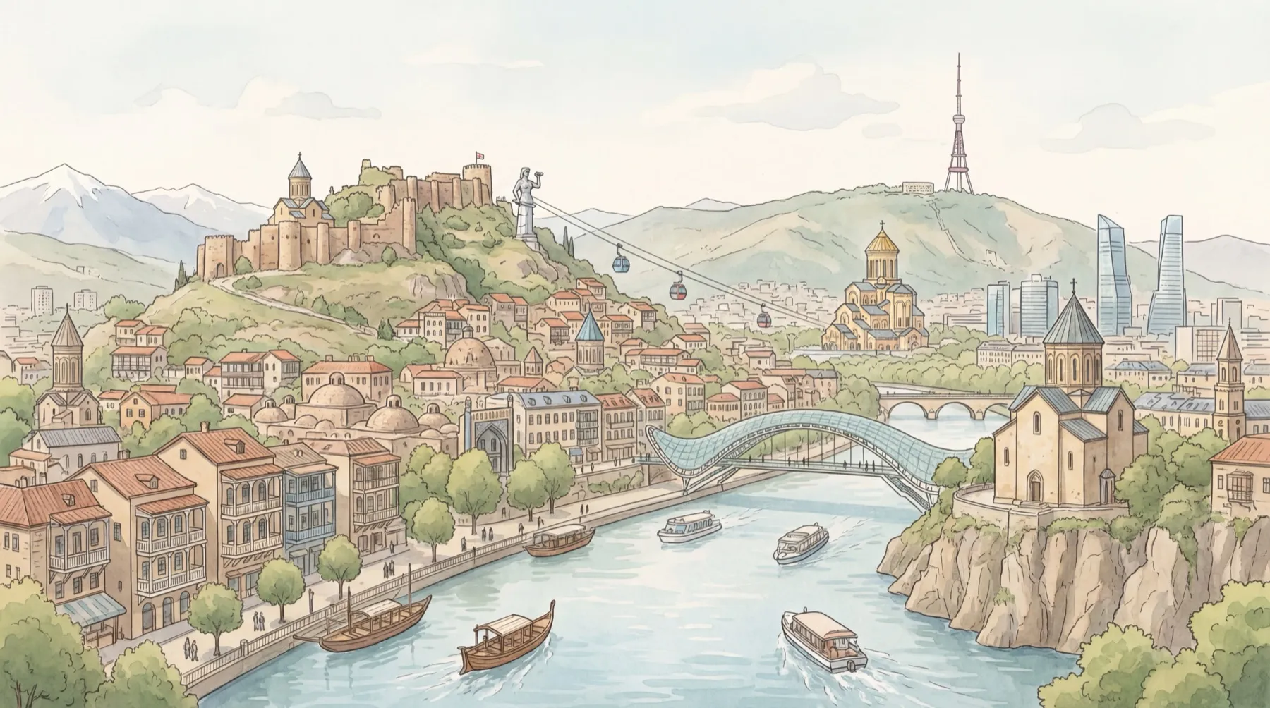 Tbilisi illustration